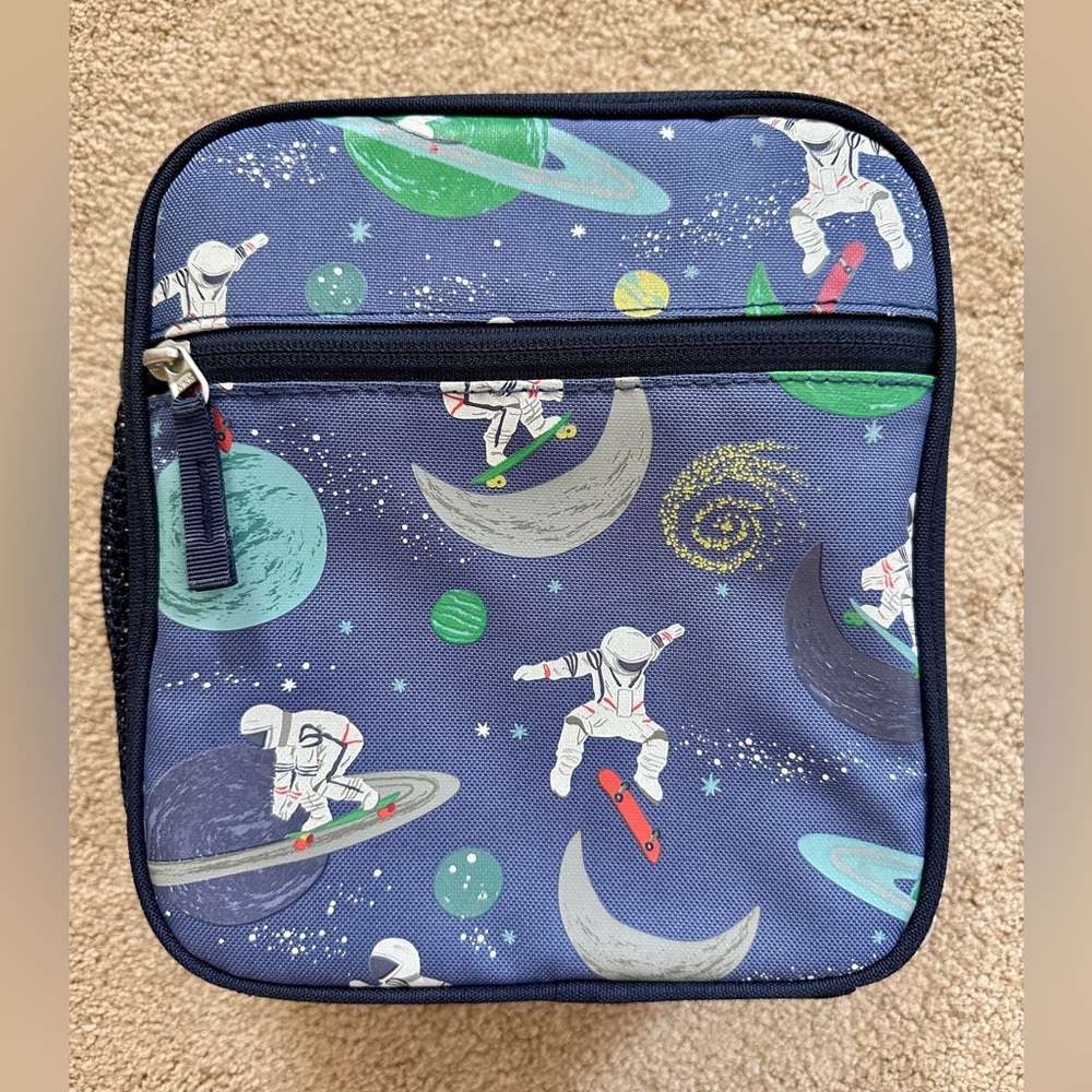 Pottery Barn Kids Mackenzie Space Skate Lunchbox NEW